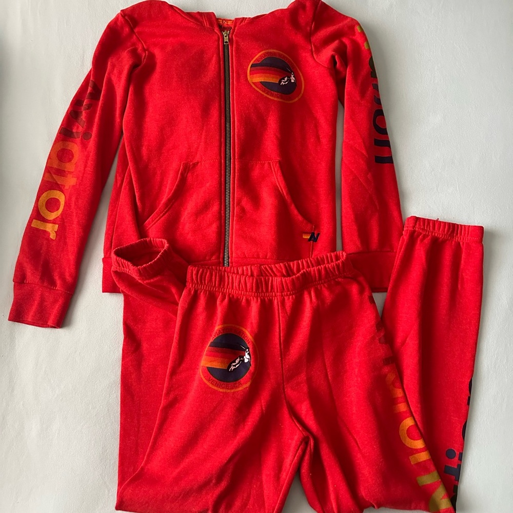 Red/Orange Aviator Nation Sweatsuit